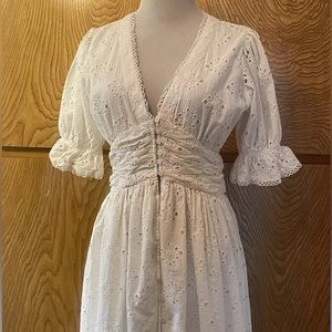 House of Harlow 1960 Eyelet Midi Dress